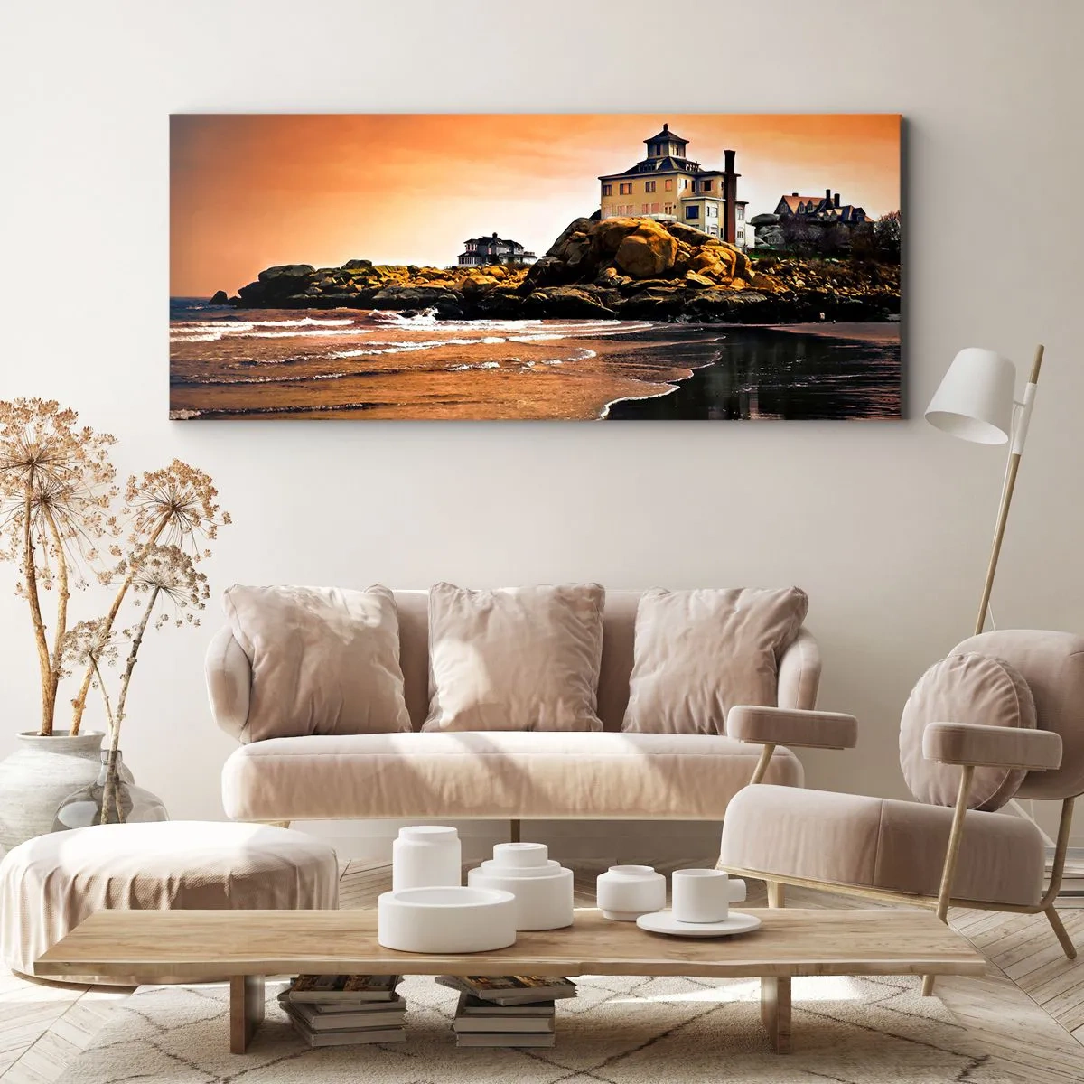Quadro em tela - Elegância da Costa Oeste - 120x50 cm