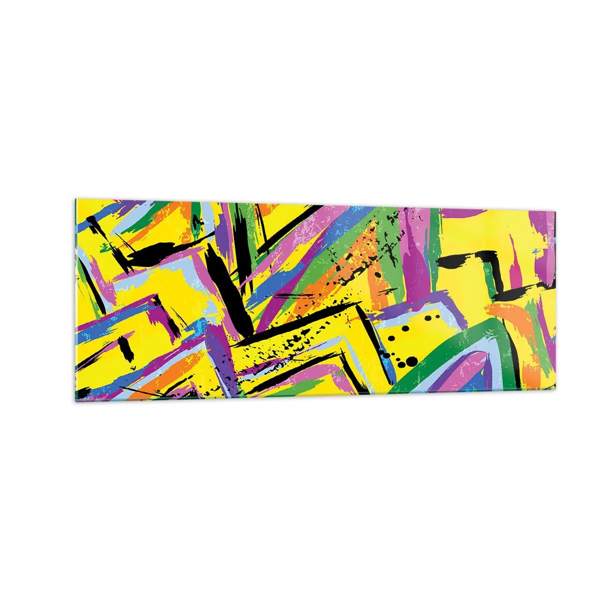 Quadro em vidro - Grito de alegria - 140x50 cm