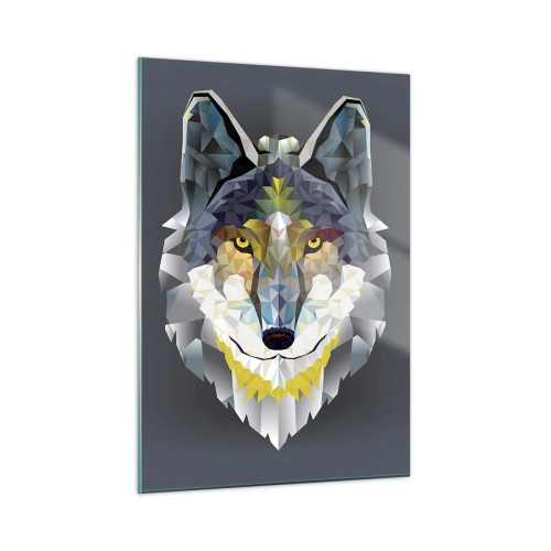 Quadro em vidro - Quem não quer ser lobo, não lhe veste a pele - 50x70 cm