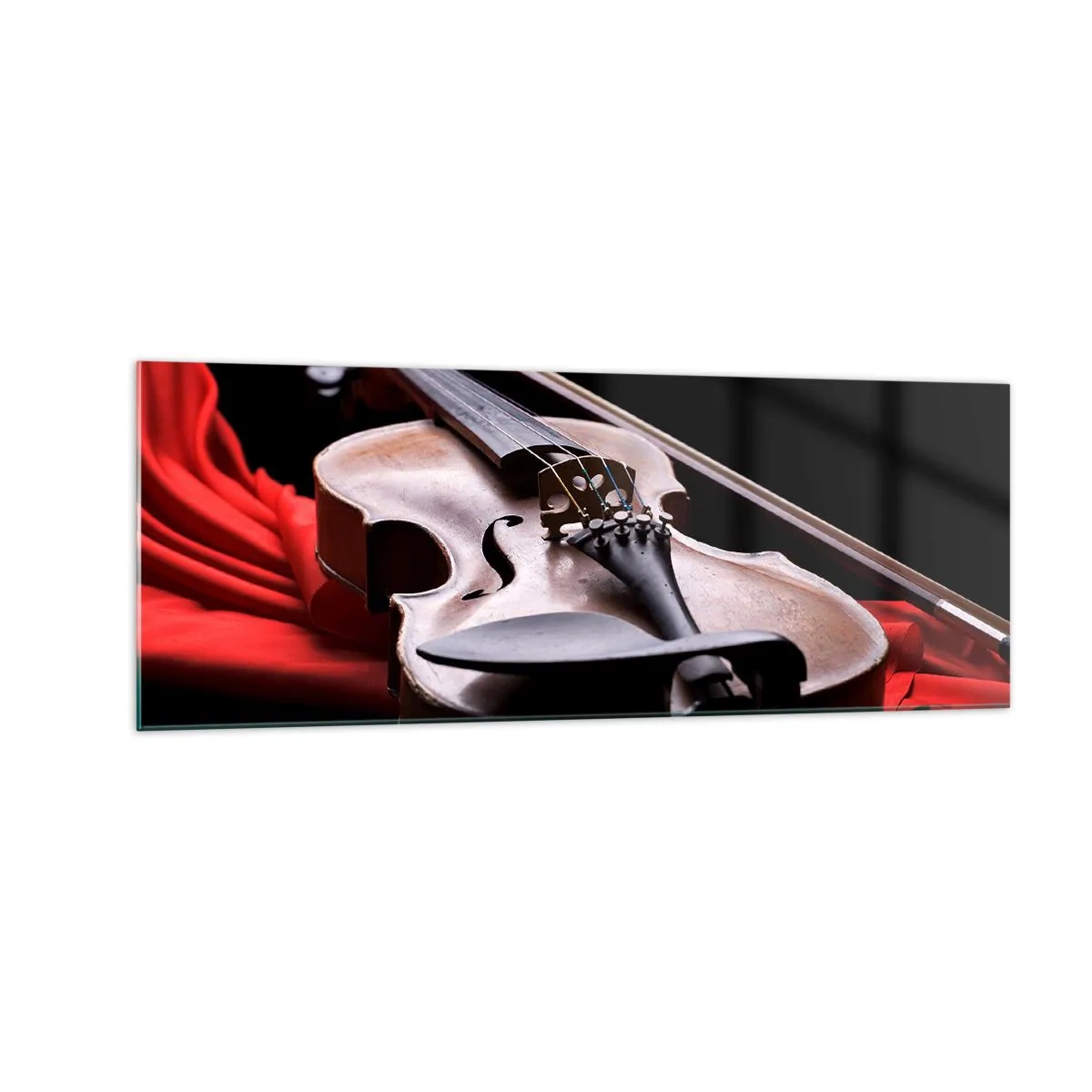 Quadro em vidro - Música de sentimentos - 140x50 cm