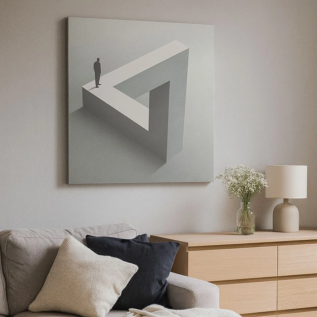 Quadro em tela - Mas é possível - 30x30 cm