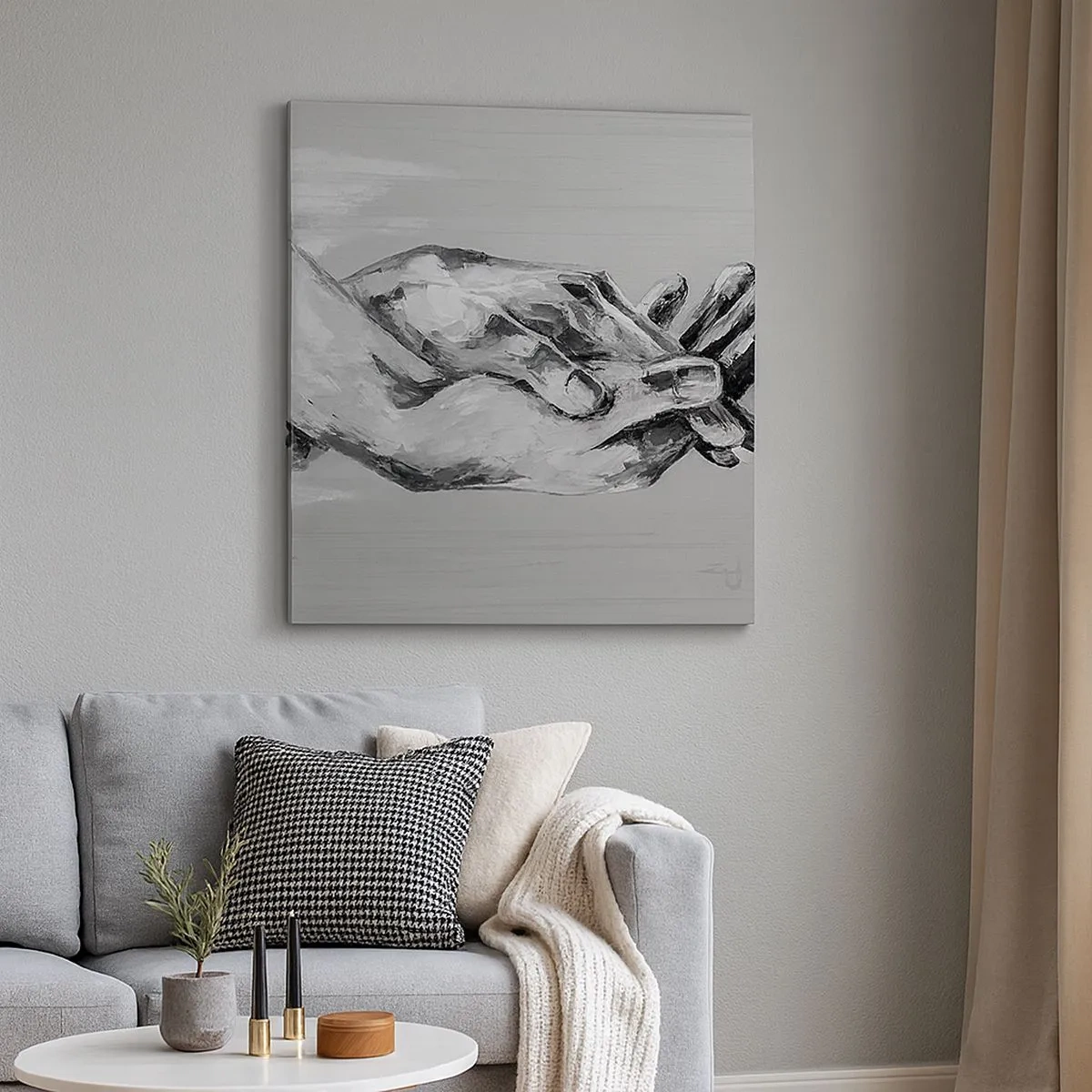 Quadro em tela - Início... - 30x30 cm