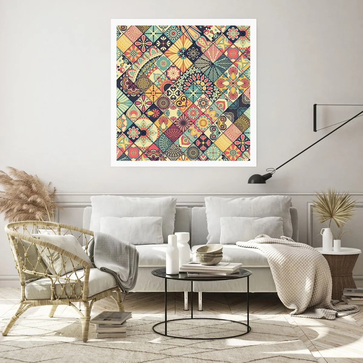 Pôster - Vibrações marroquinas - 40x40 cm