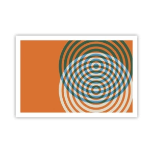 Pôster - Variação circular abstrata - 91x61 cm