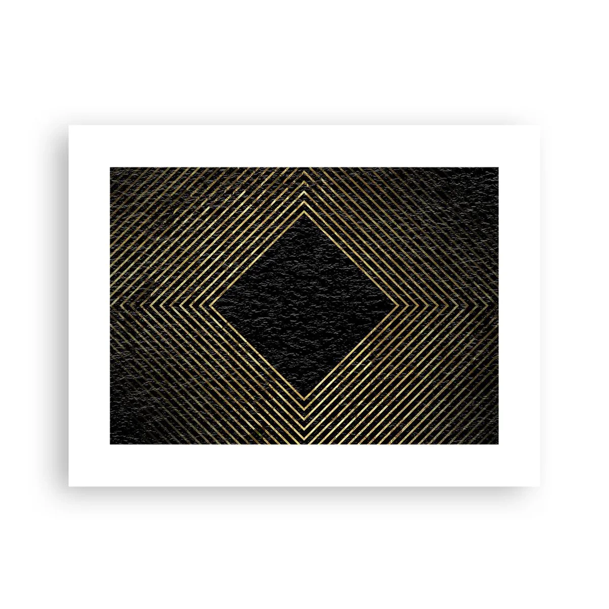 Pôster - Geometria em estilo glamoroso - 40x30 cm
