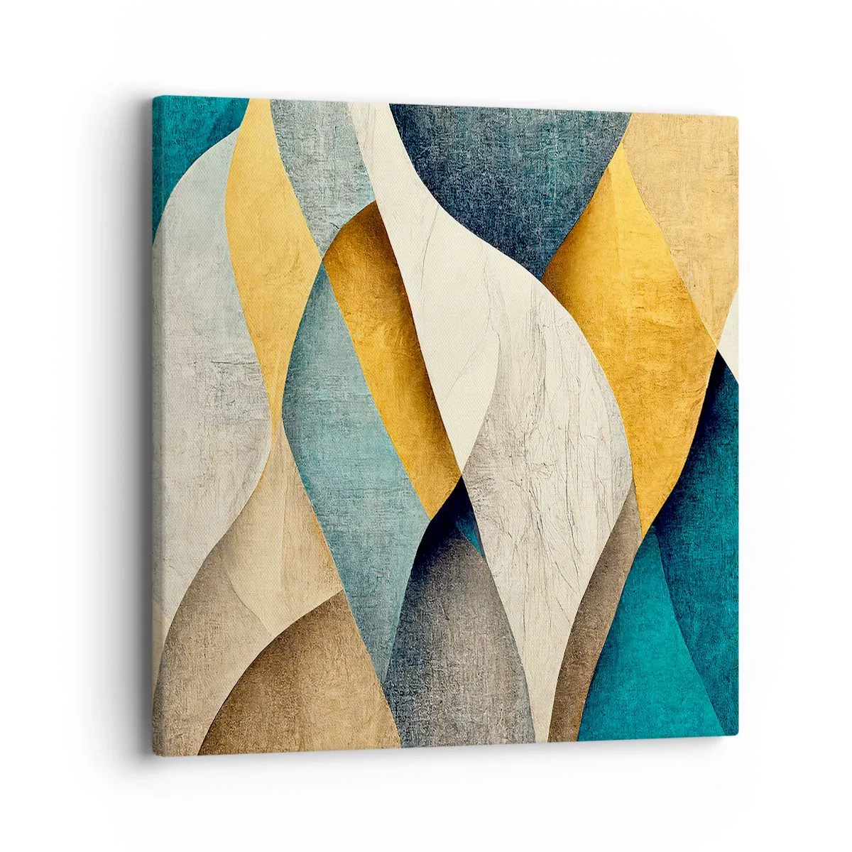 Quadro em tela - Ritmo e onda - 40x40 cm
