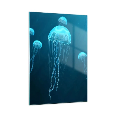 Quadro em vidro - Dança do oceano - 50x70 cm