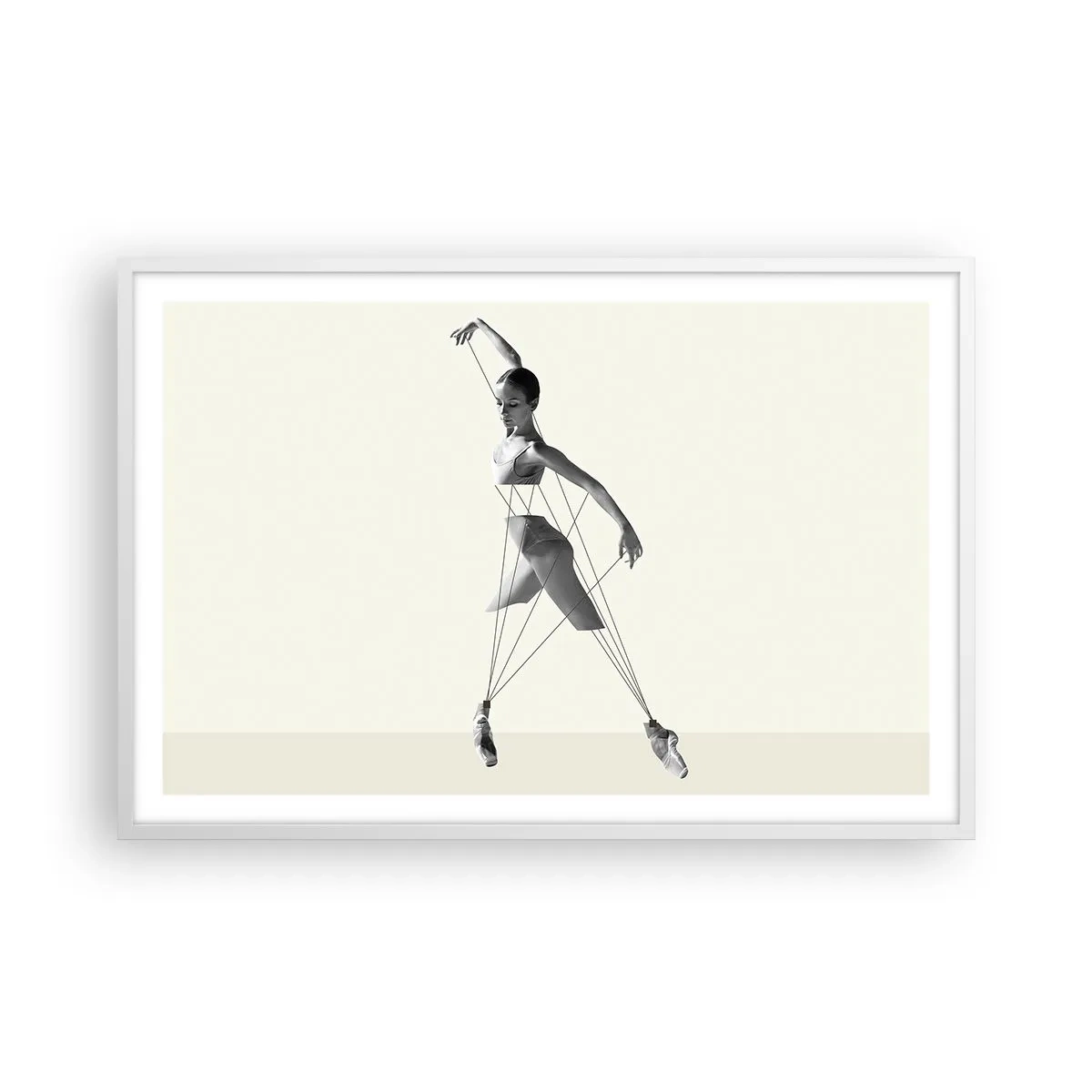 Pôster em moldura branca - No teatro do mundo - 91x61 cm