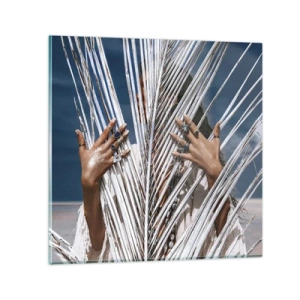 Quadro em vidro - A xamã - 30x30 cm