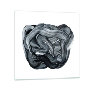 Quadro em vidro - Não é assim tão simples - 70x70 cm