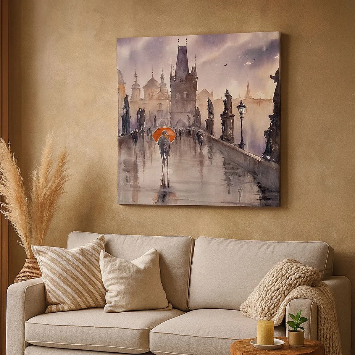 Quadro em tela - Pessoas não mudam - 30x30 cm