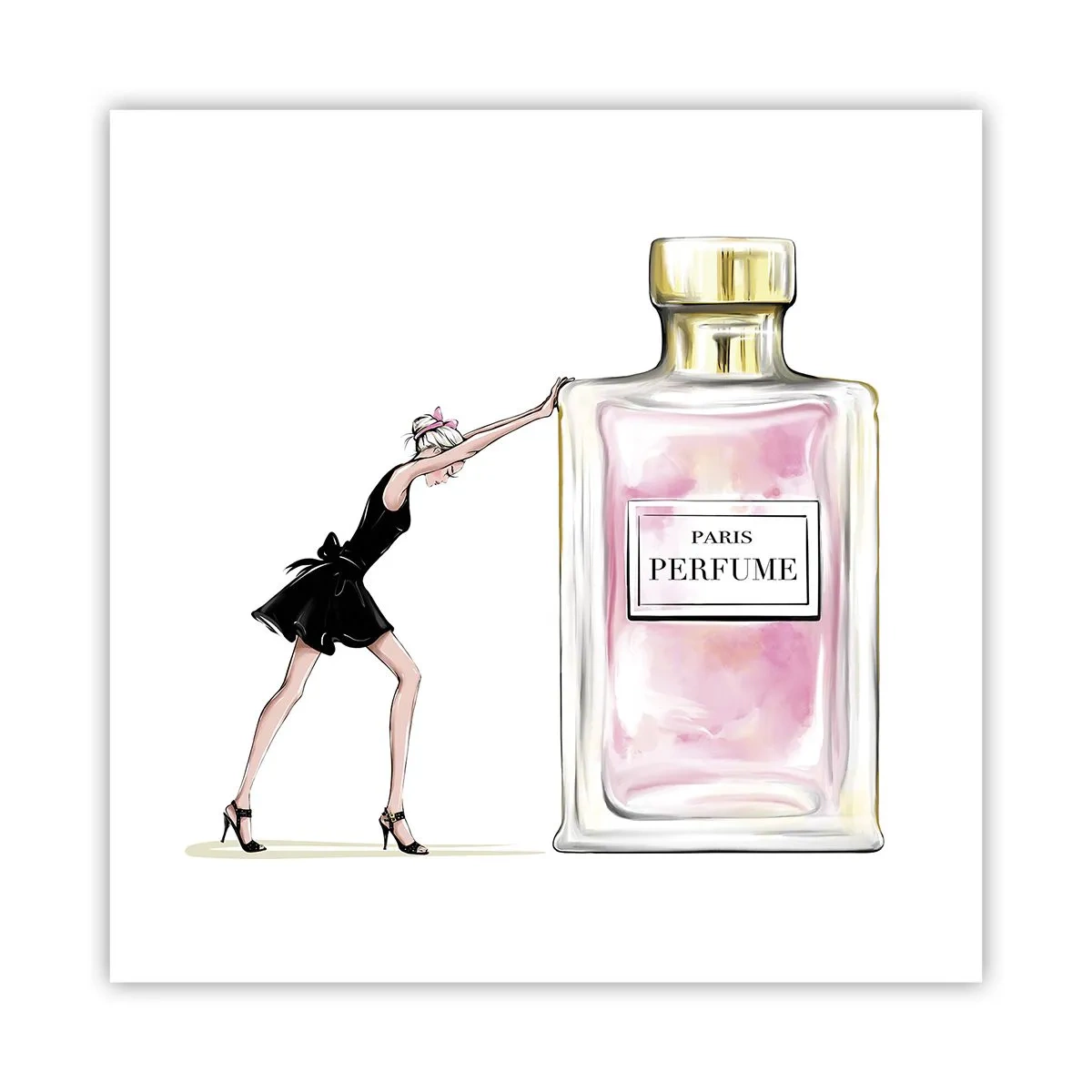 Pôster - A essência da feminilidade - 60x60 cm