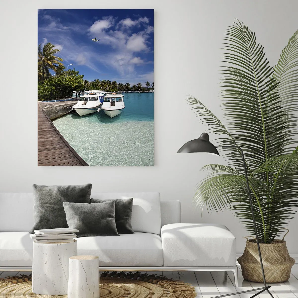 Quadro em vidro - No entanto, o paraíso existe - 50x70 cm