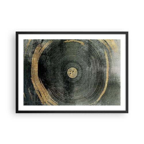 Pôster com moldura preta - Mudança e persistência - 70x50 cm