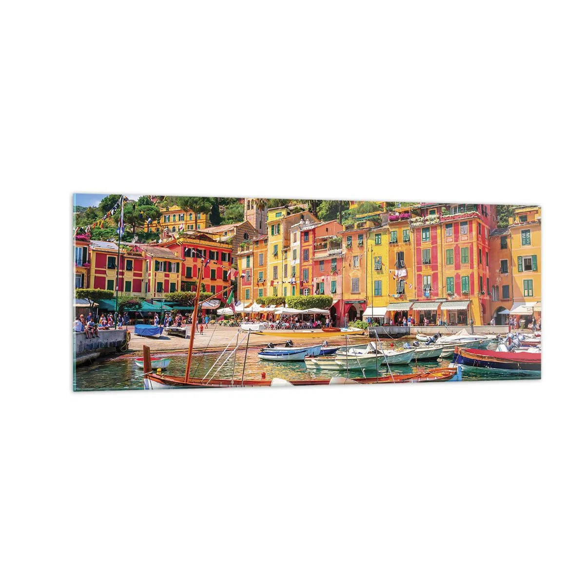 Quadro em vidro - Manhã italiana - 140x50 cm