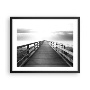 Pôster com moldura preta - Para longe... - 50x40 cm