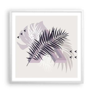 Pôster em moldura branca - A sombra de uma sombra - 60x60 cm