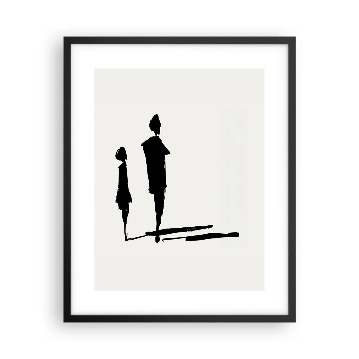 Pôster com moldura preta - Certeza que juntos? - 40x50 cm
