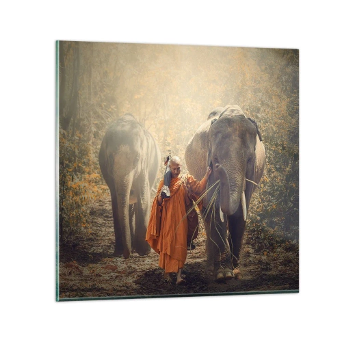 Quadro em vidro - Compreensão completa - 70x70 cm