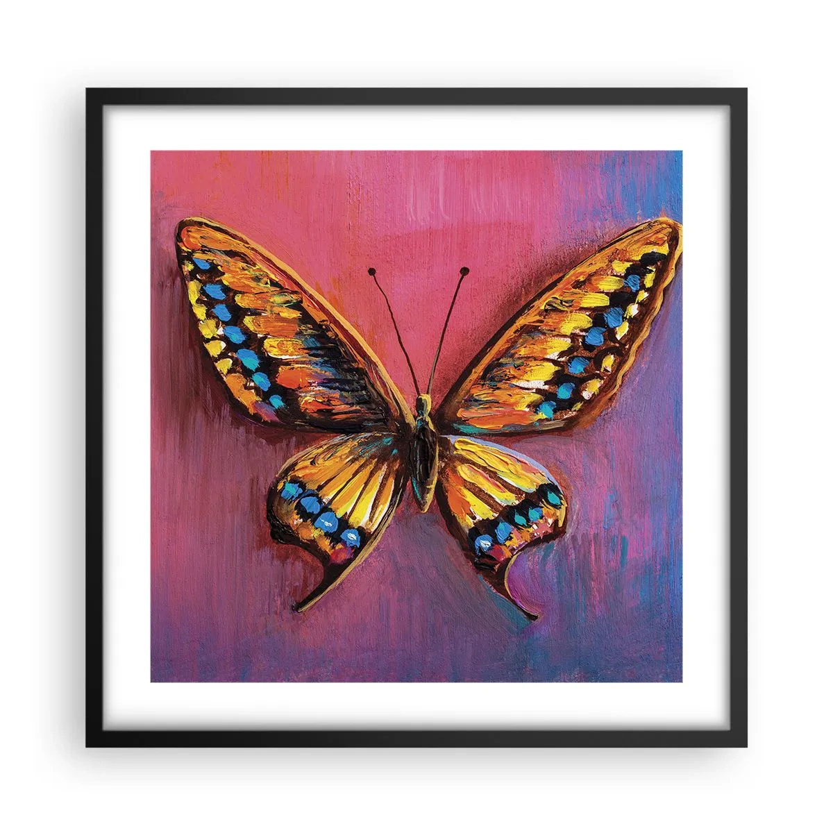 Pôster com moldura preta - Uma joia da natureza - 50x50 cm