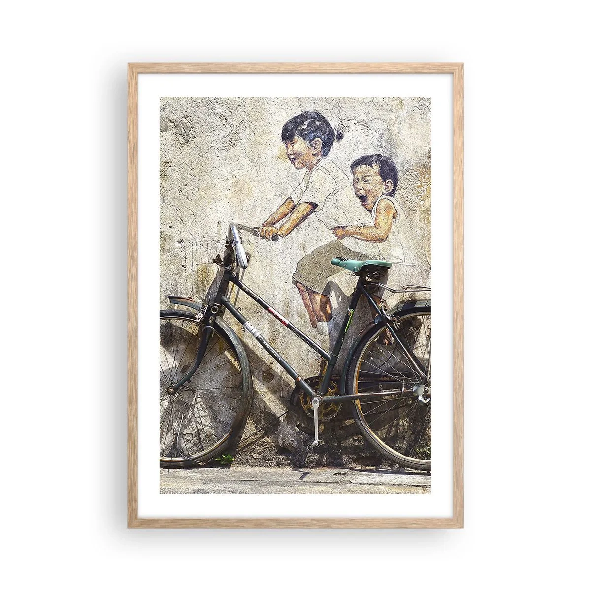 Pôster com moldura de carvalho claro - Verdadeiro ou falso? - 50x70 cm