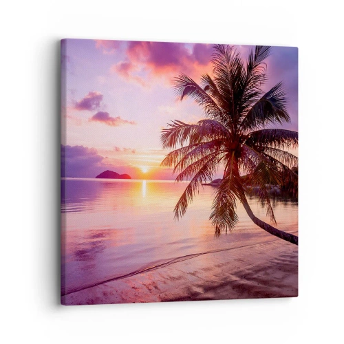 Quadro em tela - Felicidade no horizonte - 30x30 cm