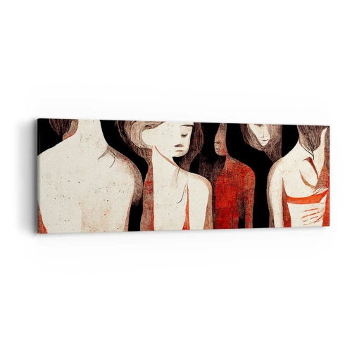 Quadro em tela - Madonas das trevas - 90x30 cm