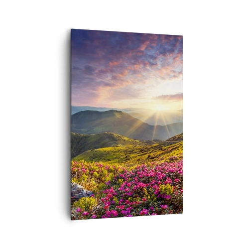 Quadro em tela - A frescura de uma manhã nas montanhas - 80x120 cm