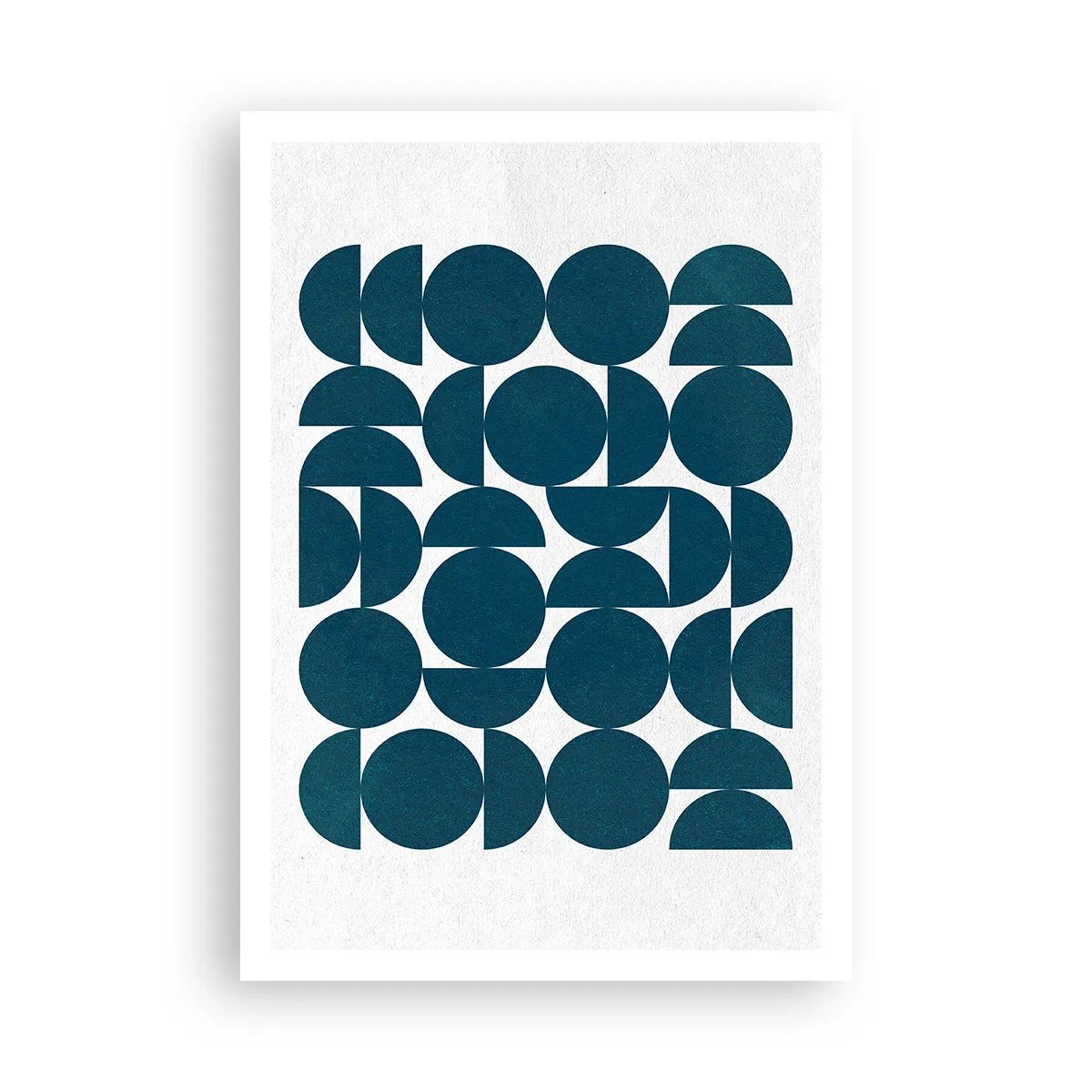 Pôster - Círculos e semicírculos - 70x100 cm