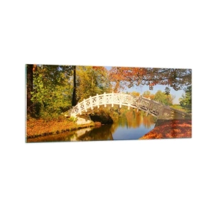 Quadro em vidro - Na ponte branca dos suspiros - 100x40 cm