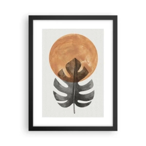 Pôster com moldura preta - Sempre o sol - 30x40 cm