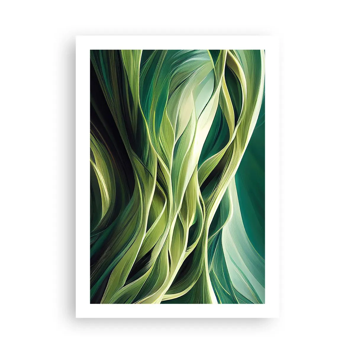 Pôster - Jogo verde abstrato - 50x70 cm