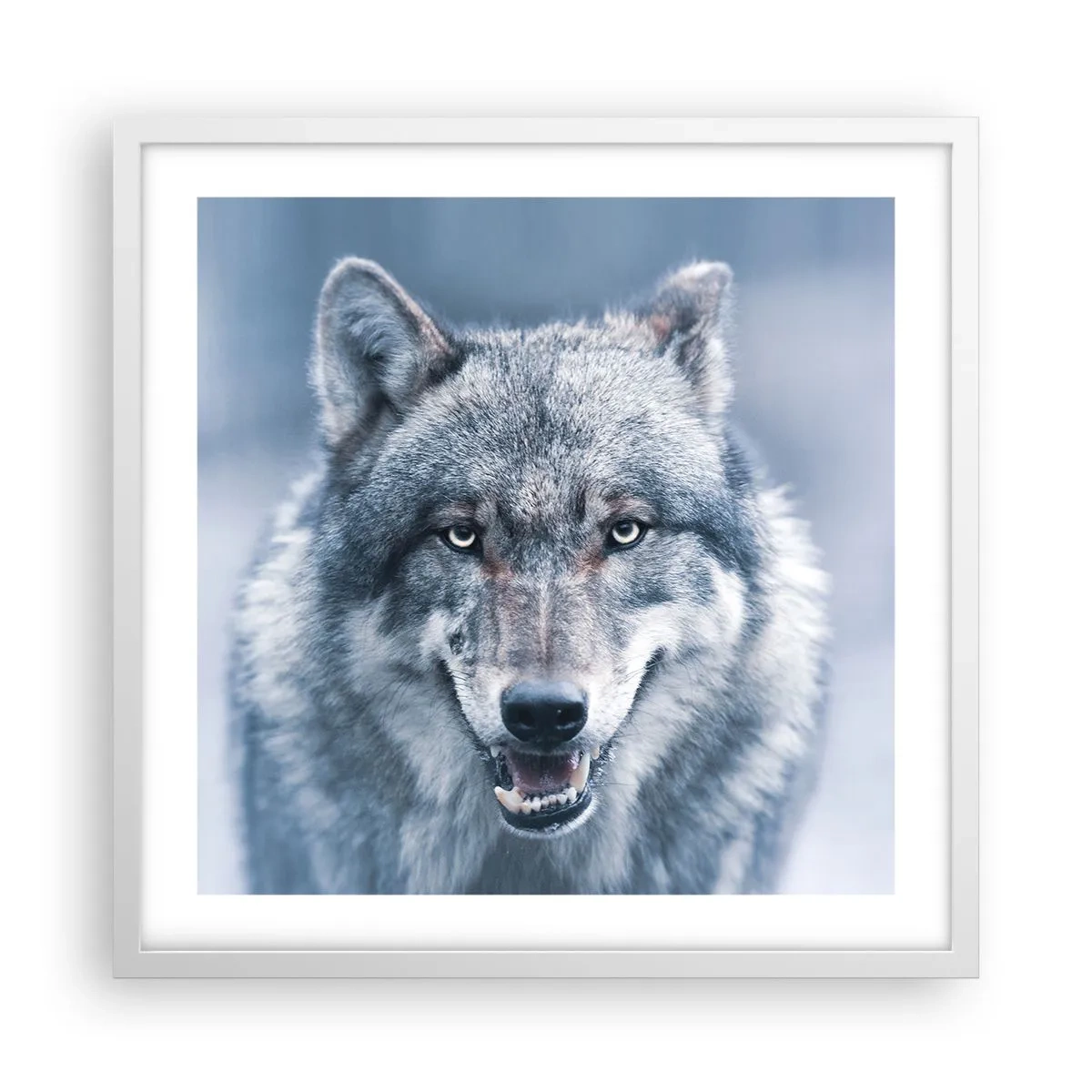 Pôster em moldura branca - Vai aceitar o desafio? - 50x50 cm