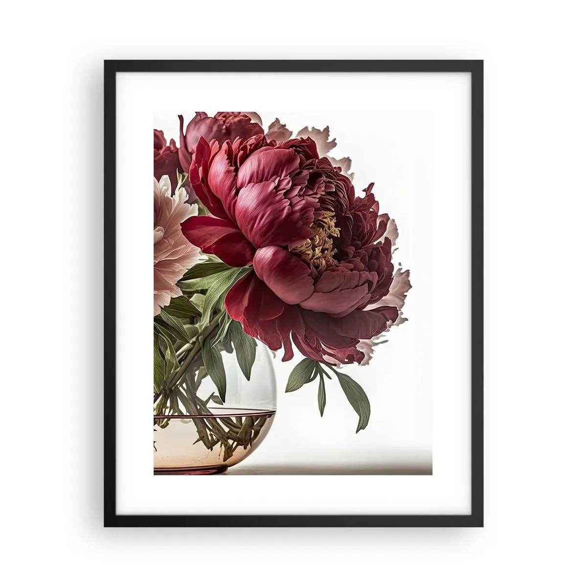 Pôster com moldura preta - Em plena floração de beleza - 40x50 cm