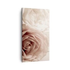Quadro em tela - No coração de uma rosa - 45x80 cm
