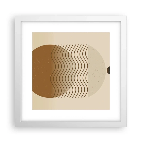 Pôster em moldura branca - Sobre a origem das figuras geométricas - 30x30 cm