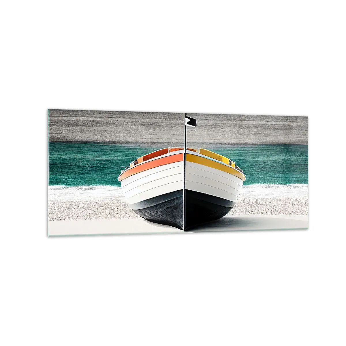 Quadro em vidro - No seu lugar - 120x50 cm