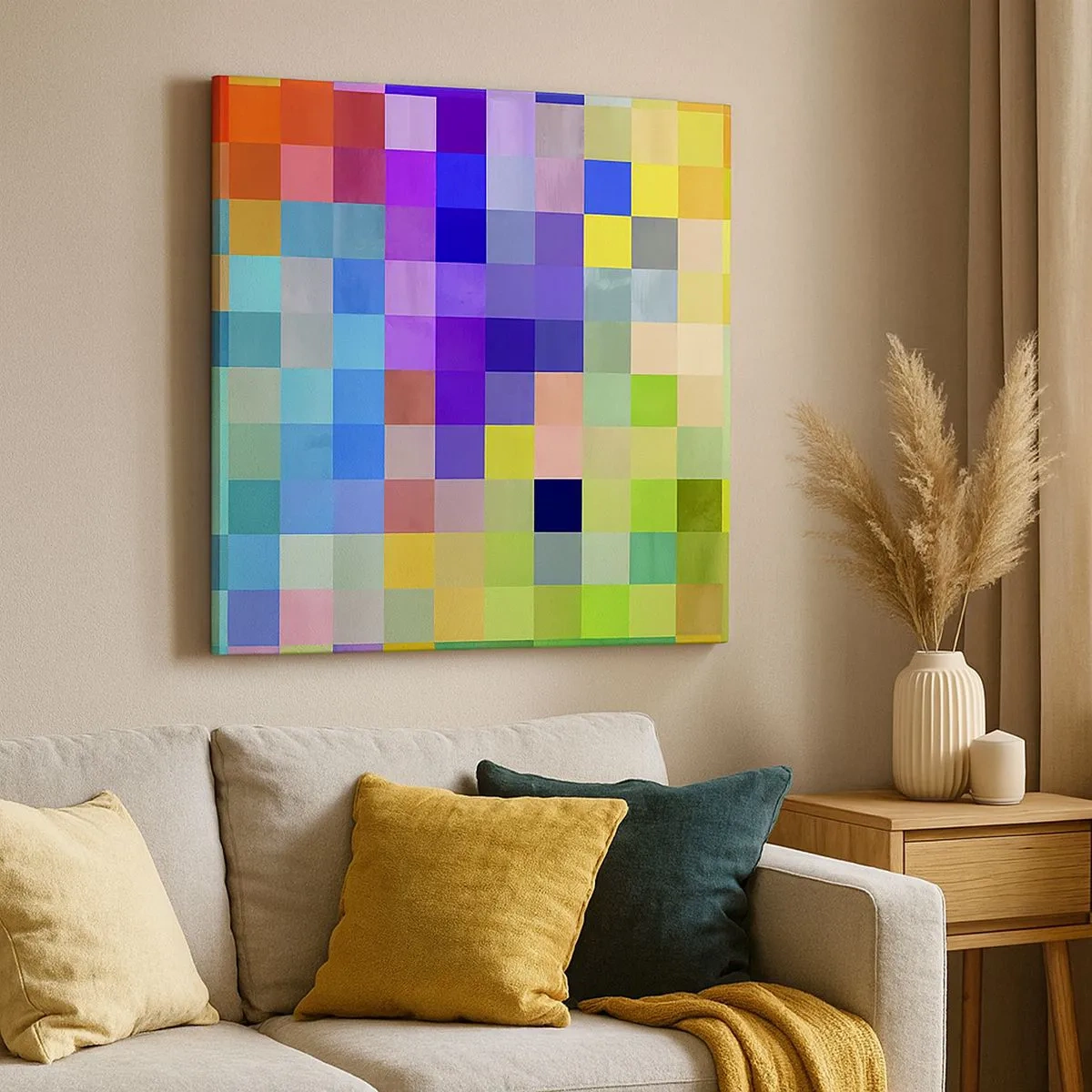 Quadro em tela - Todos diferentes, todos iguais - 30x30 cm