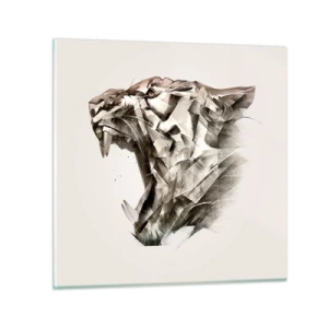 Quadro em vidro - Já sabe quem está no comando - 30x30 cm