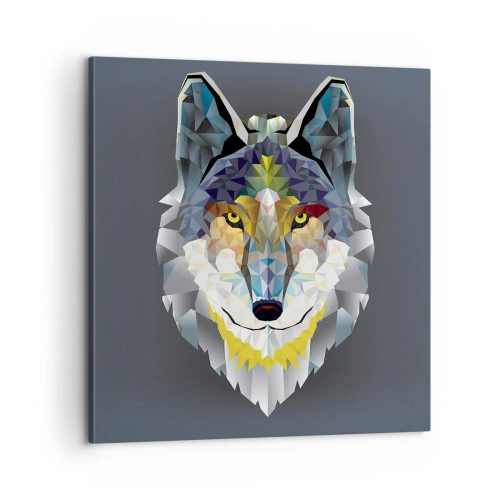 Quadro em tela - Quem não quer ser lobo, não lhe veste a pele - 60x60 cm