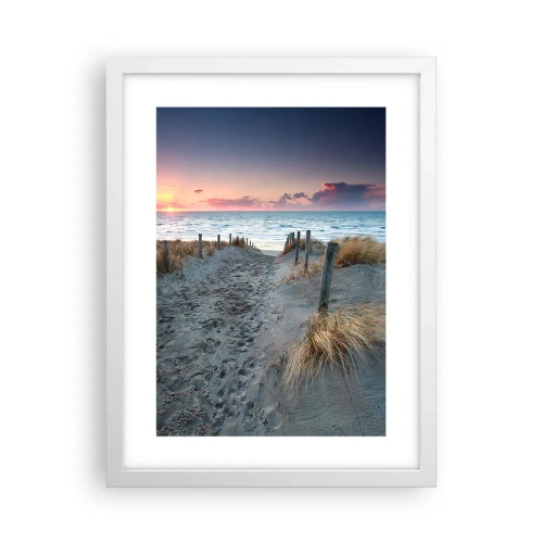 Pôster em moldura branca - Derramou um arco-íris de esplendor radiante.... - 30x40 cm