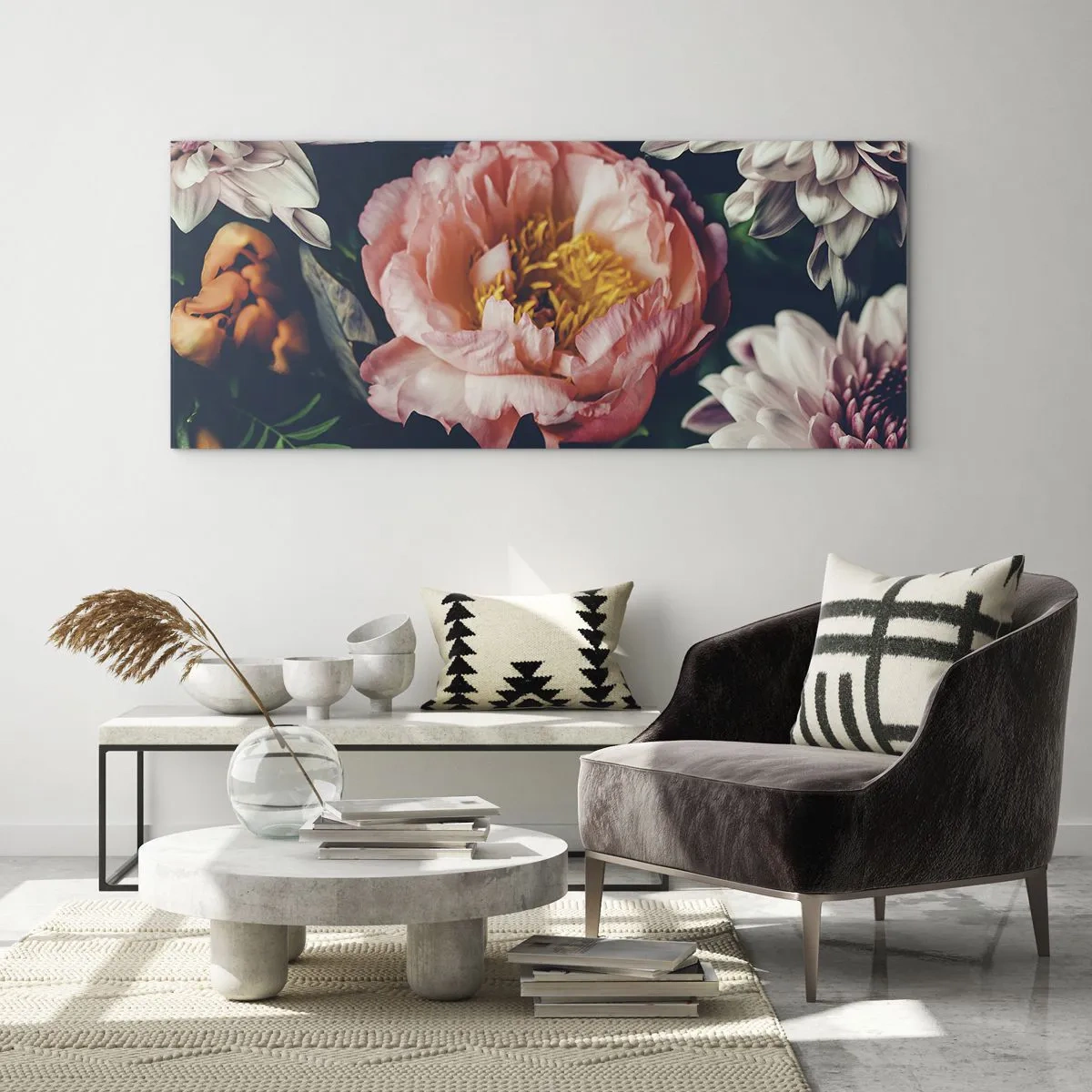 Quadro em vidro - Com o esplendor barroco - 100x40 cm