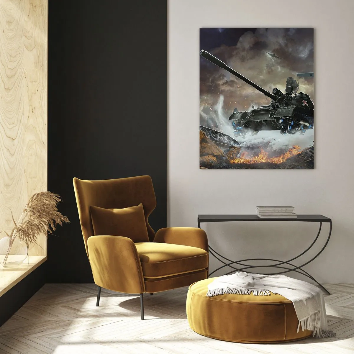 Quadro em vidro - A batalha é terrível e bonita - 70x100 cm