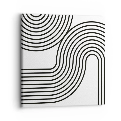 Quadro em tela - Na curva - 30x30 cm