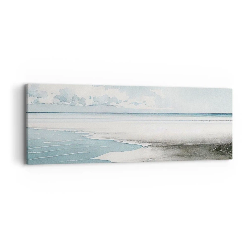 Quadro em tela - Maré suave - 90x30 cm