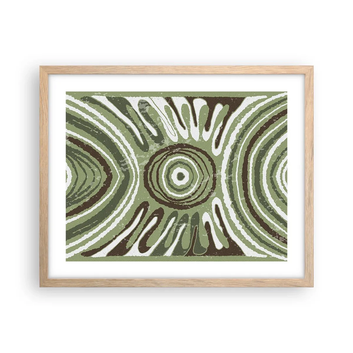 Pôster com moldura de carvalho claro - Uma explosão de emoções - 50x40 cm