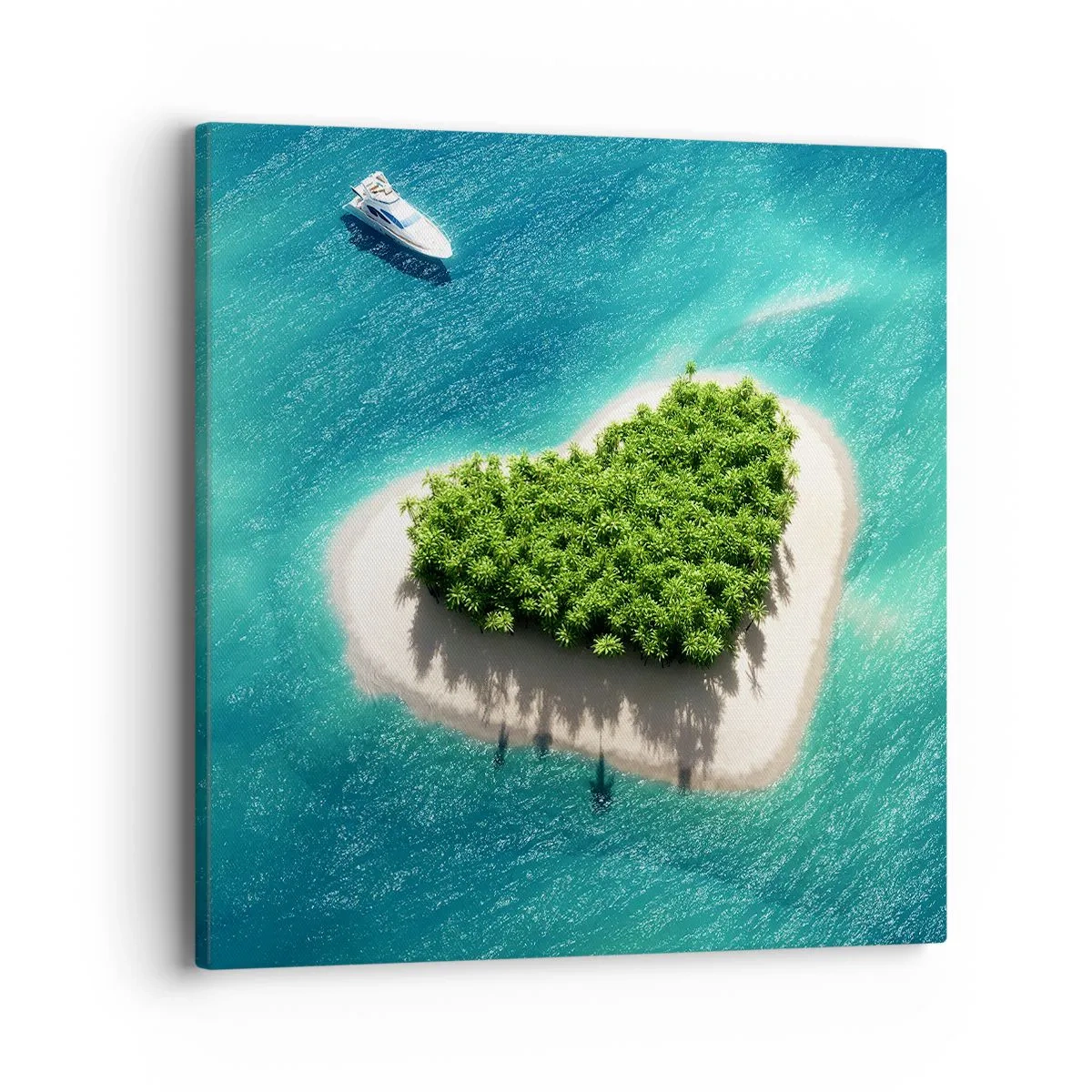Quadro em tela - Eu amo o verão - 40x40 cm