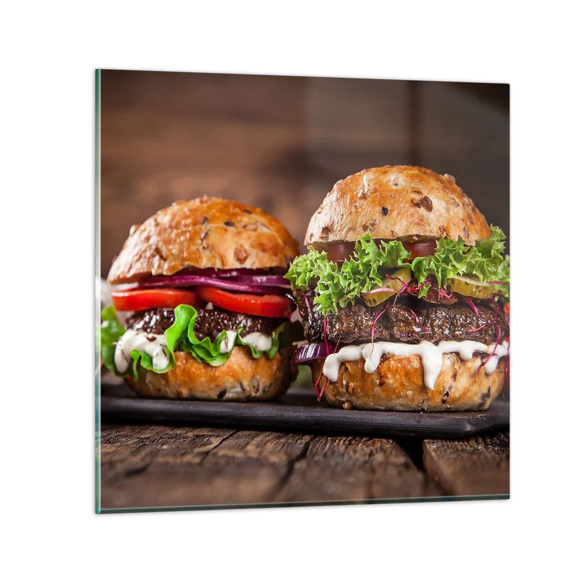 Quadro em vidro - Sonho americano - 40x40 cm