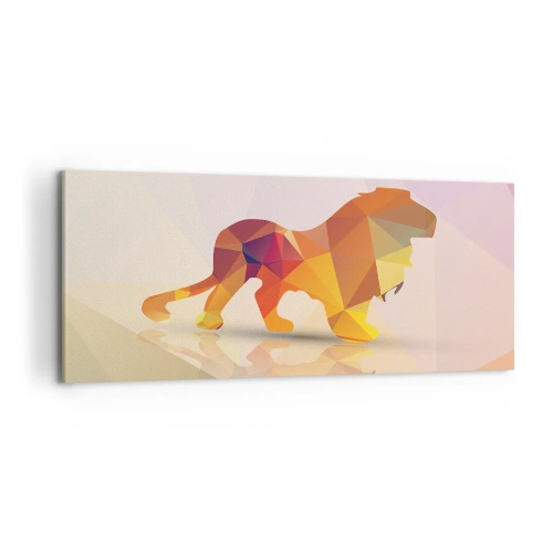 Quadro em tela - O rei em diamante - 100x40 cm