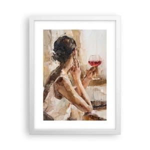Pôster em moldura branca - O sabor de um bom momento - 30x40 cm